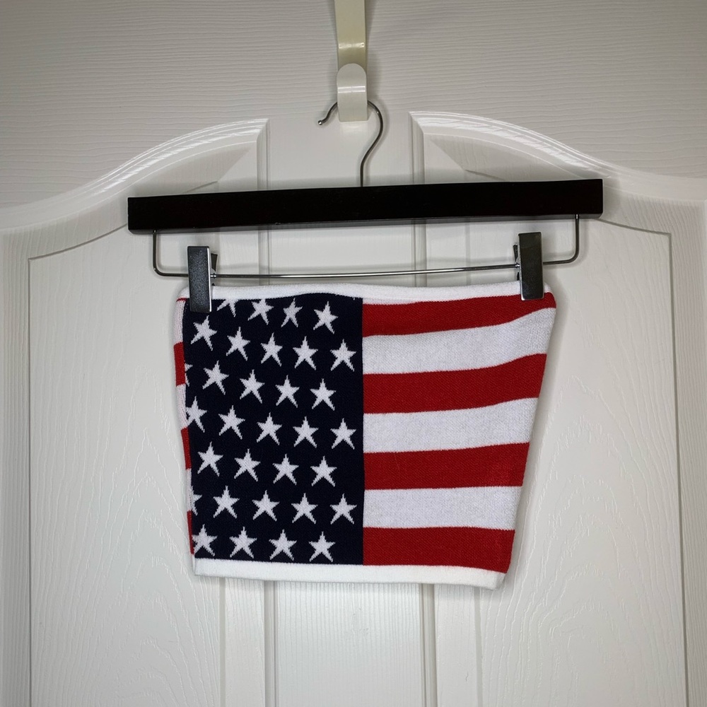 Windsor Knit American Flag Tube Top